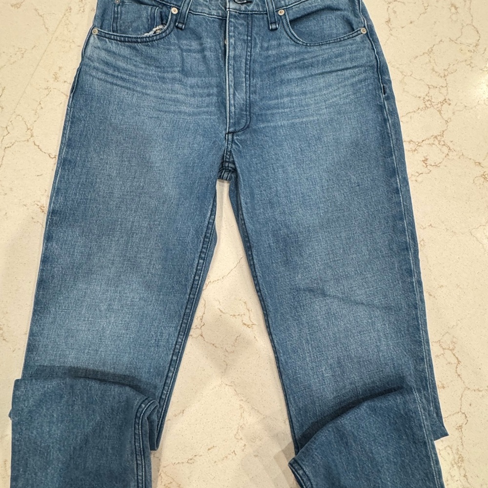 Nina Rag and Bone Straight Blue Jeans